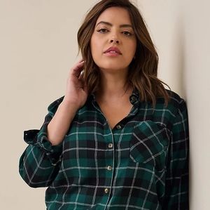 Lizzie Brushed Rayon Acrylic Button - Down